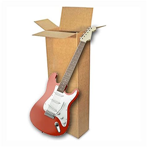 18 x 6 x 45 electric guitar corrugated box|Easy Music Center GSB18645 Shipping Box for Electric Guitar, .